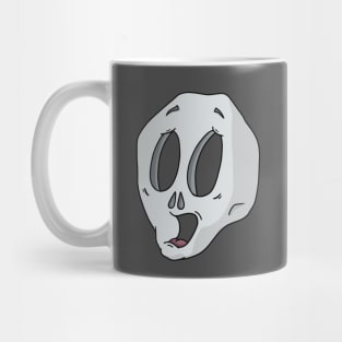 Cute Scared Skull Cartoon Mug